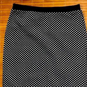 Polka dot pencil skirt